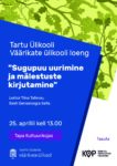Väärikate ülikooli loeng Tapa Kultuurikojas
